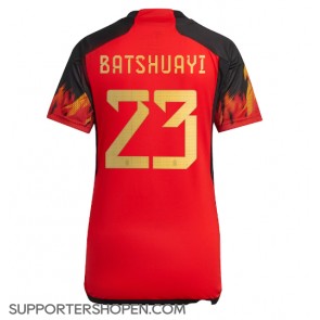 Belgien Michy Batshuayi #23 Hemma Matchtröja Dam VM 2022 Kortärmad
